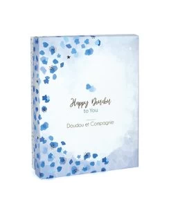 Coffret Mini Doudou Lapin Bleu - Happy Glossy - 17 Cm -Doudou et Compagnie Promos Magasin DC3885 3