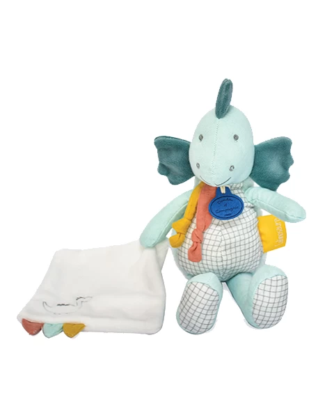 Peluche De Dinosaure Vert Avec Doudou -Filou - 25 Cm 1 Peluche De Dinosaure Vert Avec Doudou -Filou - 25 Cm