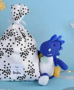 Peluche De Dinosaure Bleu Avec Doudou -Sashou - 25 Cm 12 Peluche De Dinosaure Bleu Avec Doudou -Sashou - 25 Cm -Doudou et Compagnie Promos Magasin DC3943 5