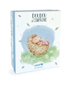 Peluche Hérisson Avec Bébé - 25 Cm - Unicef -Doudou et Compagnie Promos Magasin DC3986 2