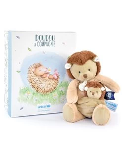Peluche Hérisson Avec Bébé - 25 Cm - Unicef -Doudou et Compagnie Promos Magasin DC3986 3