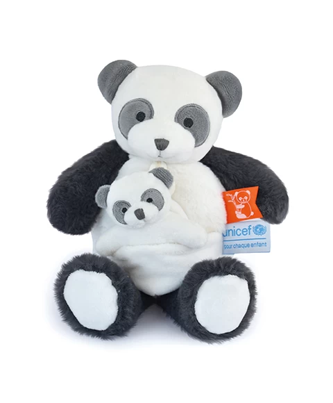 Peluche Panda Avec Bébé - 25 Cm - Unicef 2 Peluche Panda Avec Bébé - 25 Cm - Unicef – Image 2