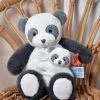 Peluche Panda Avec Bébé - 25 Cm - Unicef