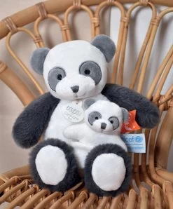 Peluche Panda Avec Bébé - 25 Cm - Unicef