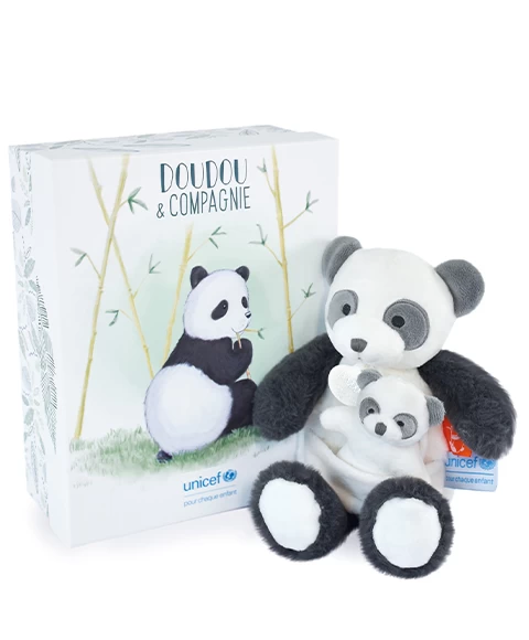 Peluche Panda Avec Bébé - 25 Cm - Unicef 4 Peluche Panda Avec Bébé - 25 Cm - Unicef – Image 4