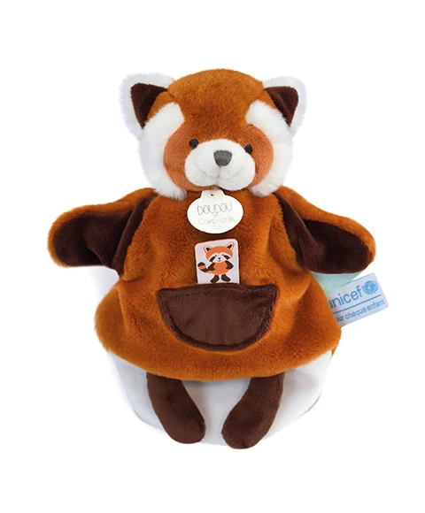 Marionnette à Main Panda Roux - 25 Cm - Unicef 2 Marionnette à Main Panda Roux - 25 Cm - Unicef – Image 2