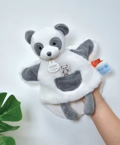 Marionnette Ă Main Peluche Panda - 25cm - Unicef - 0-6 Mois