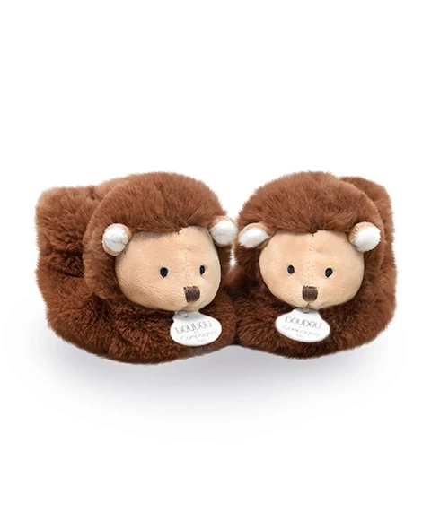 Chaussons En Peluche Hérisson - Unicef - 0-6 Mois 2 Chaussons En Peluche Hérisson - Unicef - 0-6 Mois – Image 2