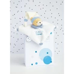 Doudou Et Compagnie - Mini Doudou Acidulé Ours Bleu Blanc 20 Cm