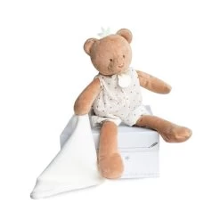 Doudou Et Compagnie - Attrape-rêve Ours Doudou Mouchoir Marron Blanc étoile