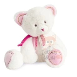 Doudou Et Compagnie - Attrape-rêve Peluche Ours Rose 40 Cm