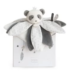 Doudou Et Compagnie - Attrape-rêve Doudou Pétale Panda Gris Blanc étoile