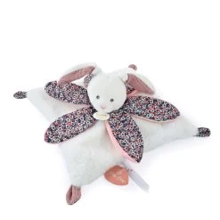 Doudou Et Compagnie - Boh'Aime - Doudou Plat Pétale Lapin Bleu Rose Blanc 27 Cm -Doudou et Compagnie Promos Magasin bohaime2020plat20petale20lapin20bleu20rose20blanc202720cm 1