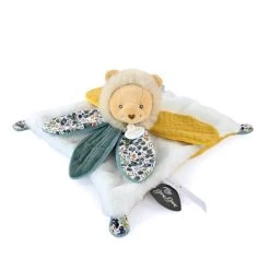 Doudou Et Compagnie - Boh'Aime - Doudou Plat Pétale Lion Jaune Vert Blanc 27 Cm -Doudou et Compagnie Promos Magasin bohaime2020plat20petale20lion20jaune20vert20blanc202720cm 1
