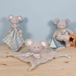 Doudou Et Compagnie - Botanic - Peluche Avec Doudou BIO Souris Vert 22 Cm -Doudou et Compagnie Promos Magasin botanic2020peluche20avec20souris20vert202220cm 1