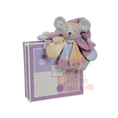 Doudou Et Compagnie Collector Souris Pose Poudré Plat Carré Violet Beige Bleu 1 Doudou Et Compagnie Collector Souris Pose Poudré Plat Carré Violet Beige Bleu
