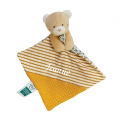 Doudou Et Compagnie - Coton Bio - Doudou Ours Jaune 20 Cm