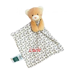 Doudou Et Compagnie - Coton Bio - Doudou Ours Liberty 20 Cm