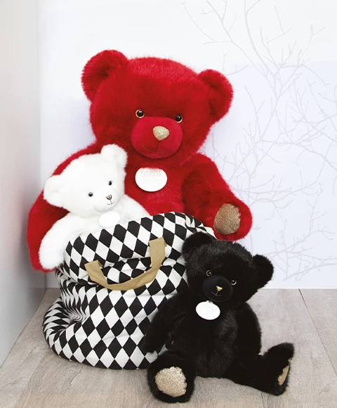 Ours En Peluche Géant Collection - Rouge Baiser - 80 Cm 1 Ours En Peluche Géant Collection - Rouge Baiser - 80 Cm