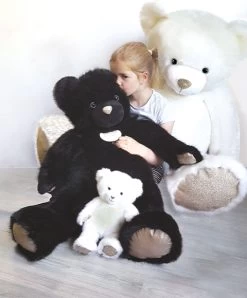 Ours En Peluche Géant Collection - Blanc Poudré -120 Cm -Doudou et Compagnie Promos Magasin dc3416 3 6369342a2ce80568150181