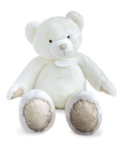 Ours En Peluche Géant Collection - Blanc Poudré -120 Cm