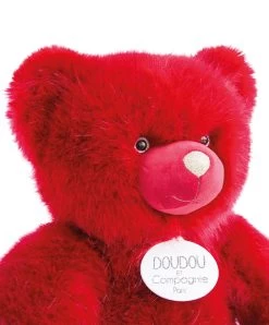 Gros Ours En Peluche Rouge Baiser- XXL - 120 Cm -Doudou et Compagnie Promos Magasin dc3417 3 636934a39de34021877279