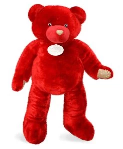 Ours Géant Collection - Rouge Baiser - 2 Mètres