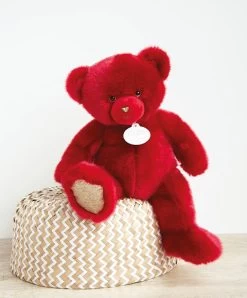 Ours En Peluche Rouge Baiser -Collection - 37 Cm