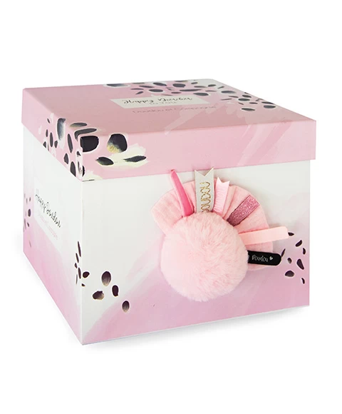 Coffret Pantin Lapin Rose - Happy Blush - 25 Cm 3 Coffret Pantin Lapin Rose - Happy Blush - 25 Cm – Image 3