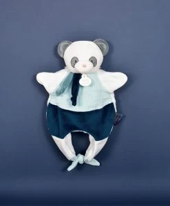 Doudou Panda Marionnette - Petit Sac - Amusette3 EN 1