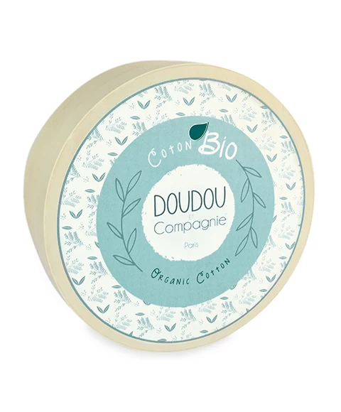 Doudou Carré Plat Lapin Rose En Coton BIO - 25 Cm 4 Doudou Carré Plat Lapin Rose En Coton BIO - 25 Cm – Image 4