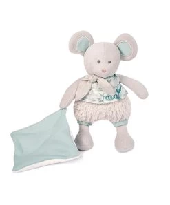 Souris En Peluche Grise Avec Mouchoir Vert En Coton BIO - 22 Cm -Doudou et Compagnie Promos Magasin dc3967 1 6368de3497aed190349278