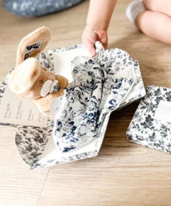 Doudou LAPIN Bleu Marine Avec Mouchoir - BOH'AIME - 12 Doudou LAPIN Bleu Marine Avec Mouchoir - BOH'AIME - -Doudou et Compagnie Promos Magasin dc4016 4 6421a0b56eda9618008280