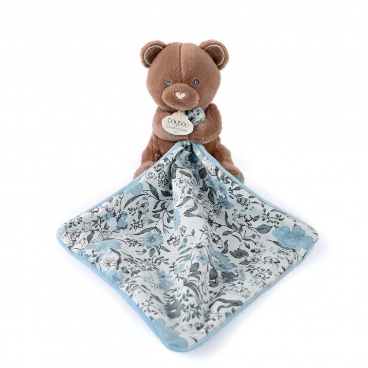 Doudou Ours Marron Avec Mouchoir - BOH'AIME 2 Doudou Ours Marron Avec Mouchoir - BOH'AIME – Image 2