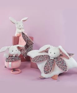 Doudou LAPIN Blanc Avec Pétales - BOH'AIME - -Doudou et Compagnie Promos Magasin dc4020 11 63ebac3fcbea4761600454