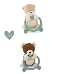 Doudou Anneau De Dentition - Hochet - HOULAHOP - Vert D'eau