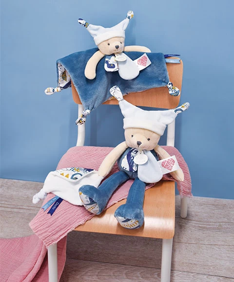 Doudou Ours Pantin 3 Histoires - Bleu 4 Doudou Ours Pantin 3 Histoires - Bleu – Image 4