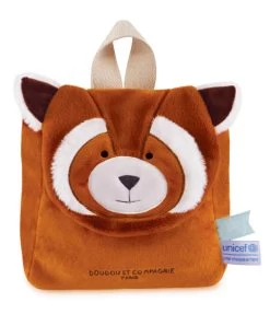 Sac à Dos Bebe PANDA ROUX - 20 X 20 X 10 Cm - Unicef