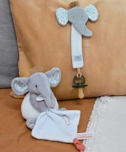 Peluche éléphant Avec Doudou Mouchoir - 15 Cm -Doudou et Compagnie Promos Magasin dc4076 2 648321f7842fa933530757