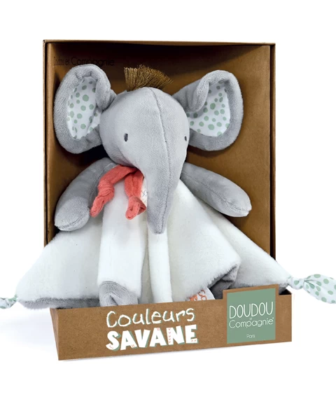 Doudou Elephant Gris - 25 Cm 3 Doudou Elephant Gris - 25 Cm – Image 3