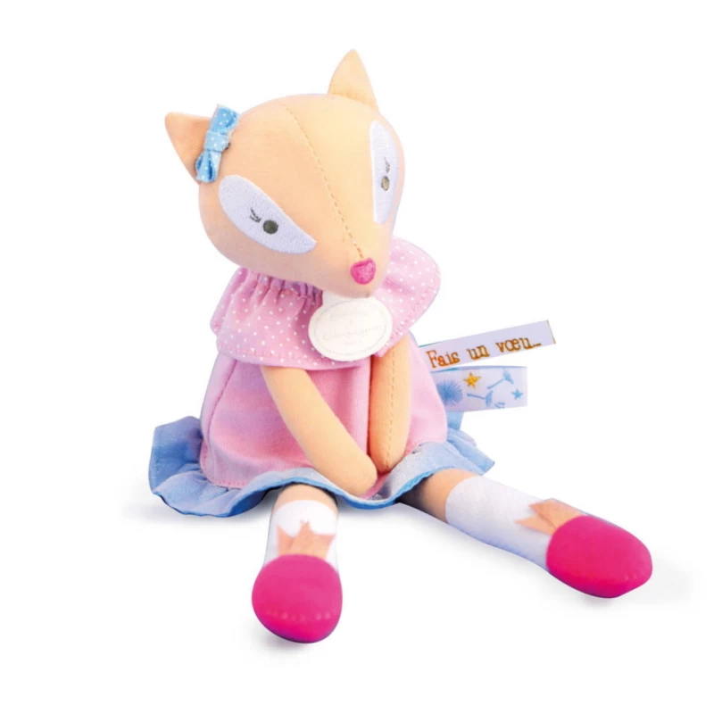 Doudou Et Compagnie - Fais Un Voeu Peluche Renard Violet Bleu 1 Doudou Et Compagnie - Fais Un Voeu Peluche Renard Violet Bleu