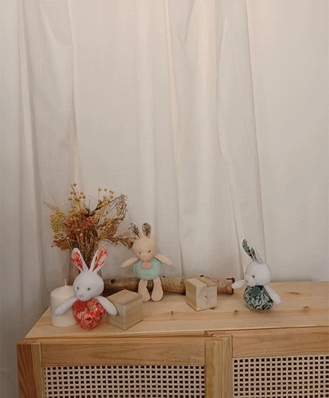 Peluche Lapin Pop-up - Bleu 7 Peluche Lapin Pop-up - Bleu – Image 7