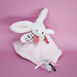 Doudou Et Compagnie - Happy Doudou - Doudou Lapin Blush Rose 25 Cm
