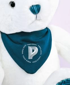 Ours En Peluche Premium Blanc Avec BandanaParis 2024 - 37 Cm -Doudou et Compagnie Promos Magasin jo2451 4 64b54ba032f9a198693751