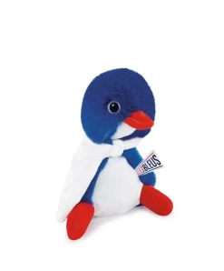 Allez Les Bleus - Peluche Poussin Bleu Cocorico Avec Cape Supporter - 20 Cm