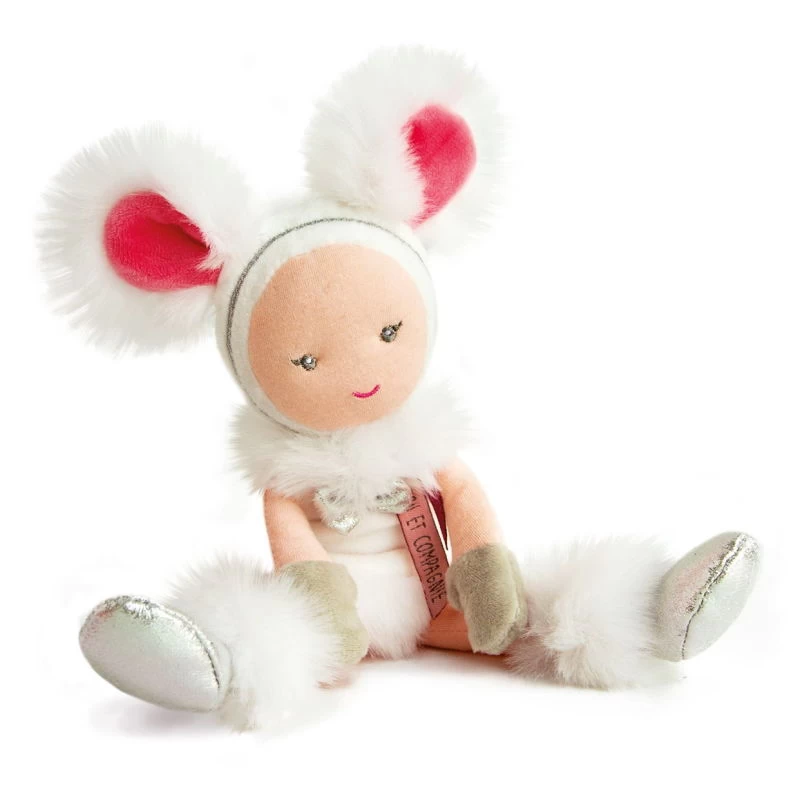 Doudou Et Compagnie - Lady Poupée Déguisée En Mouton Blanc 25 Cm 1 Doudou Et Compagnie - Lady Poupée Déguisée En Mouton Blanc 25 Cm