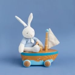 Doudou Et Compagnie - Lapin Matelot Bleu - Peluche Blanc Bleu 25 Cm -Doudou et Compagnie Promos Magasin lapin20matelot20bleu2020peluche20blanc20bleu202520cm 2