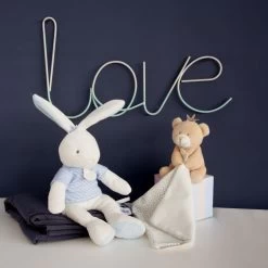 Doudou Et Compagnie - Lapin Matelot Bleu - Peluche Blanc Bleu 25 Cm -Doudou et Compagnie Promos Magasin lapin20matelot20bleu2020peluche20blanc20bleu202520cm 3