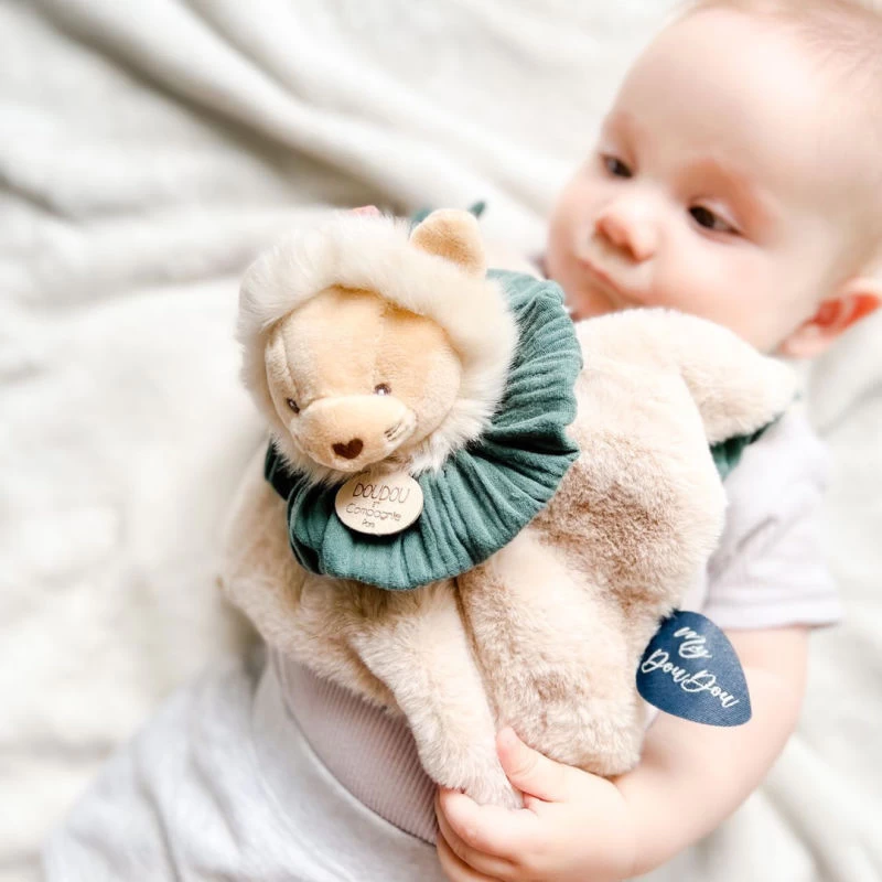 Doudou Et Compagnie - Les Petits Fûtés - Doudou Boule Lion Beige 25 Cm 1 Doudou Et Compagnie - Les Petits Fûtés - Doudou Boule Lion Beige 25 Cm