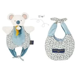 Doudou Et Compagnie - Les Petits Fûtés - Doudou Marionnette Yoca Le Koala Bleu 30 Cm